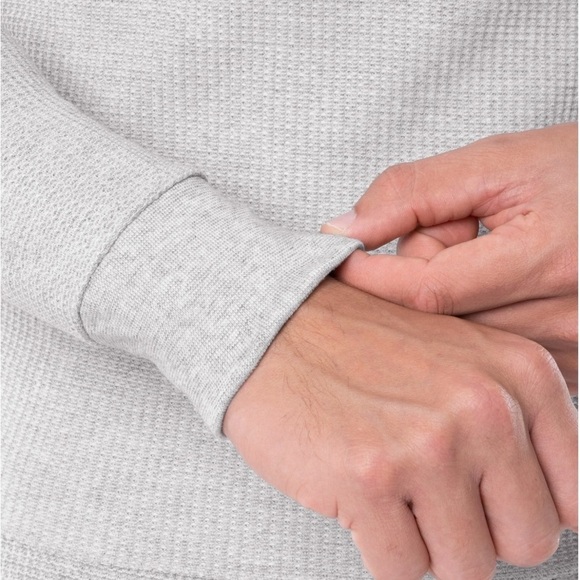 Fruit of the Loom Men's Thermal Waffle Crew Top - Picture 3 of 7